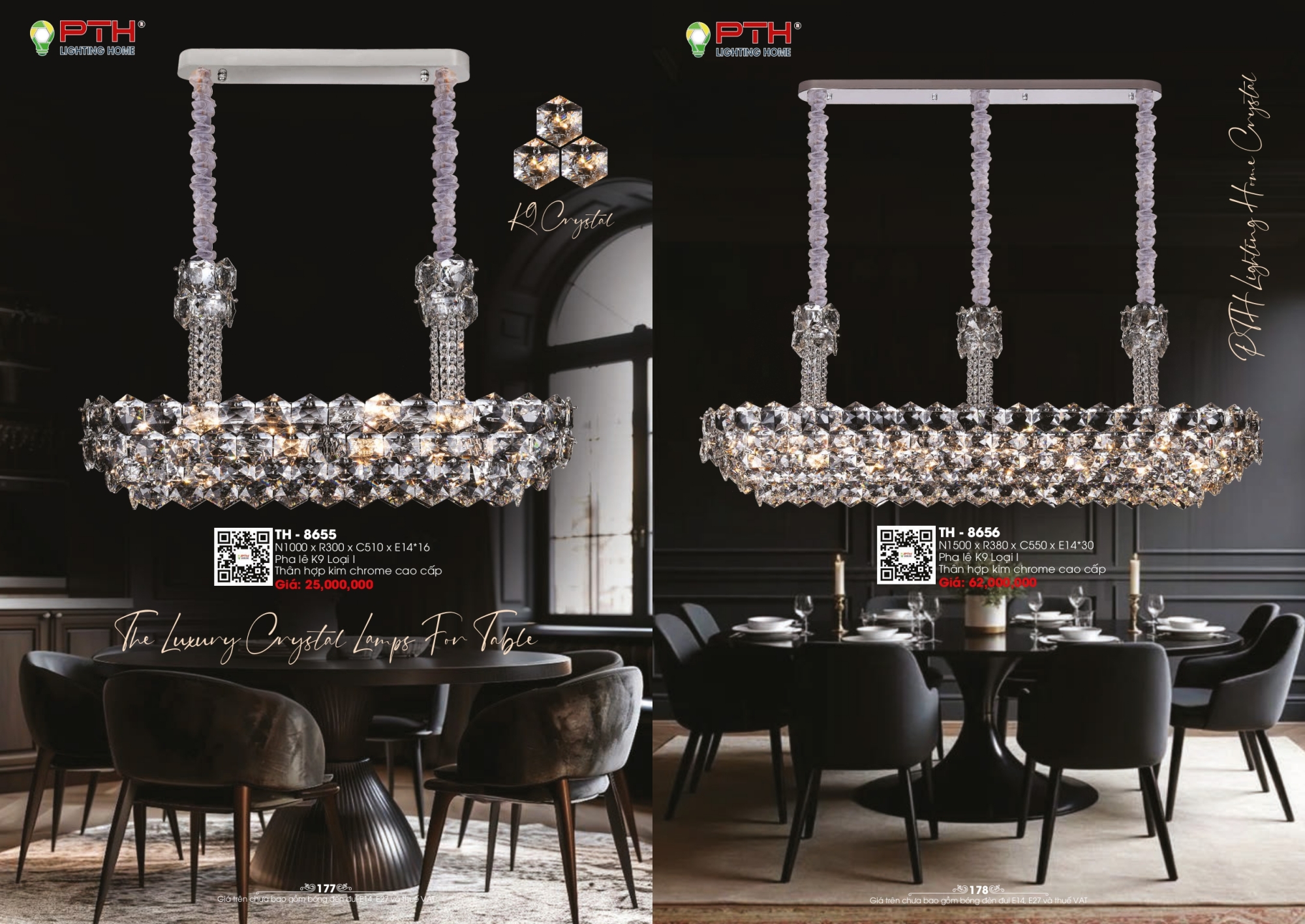 Bảng giá đèn trang trí PTH Lighting Home 2026